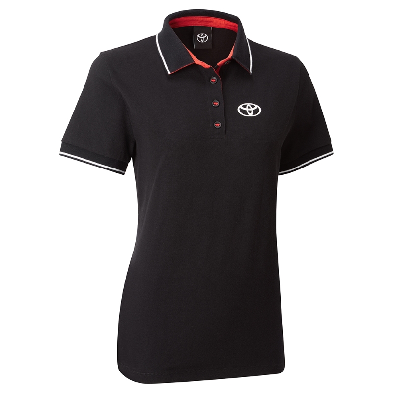TOYOTA COLLECTION LADIES BLACK POLO SHIRT (M)