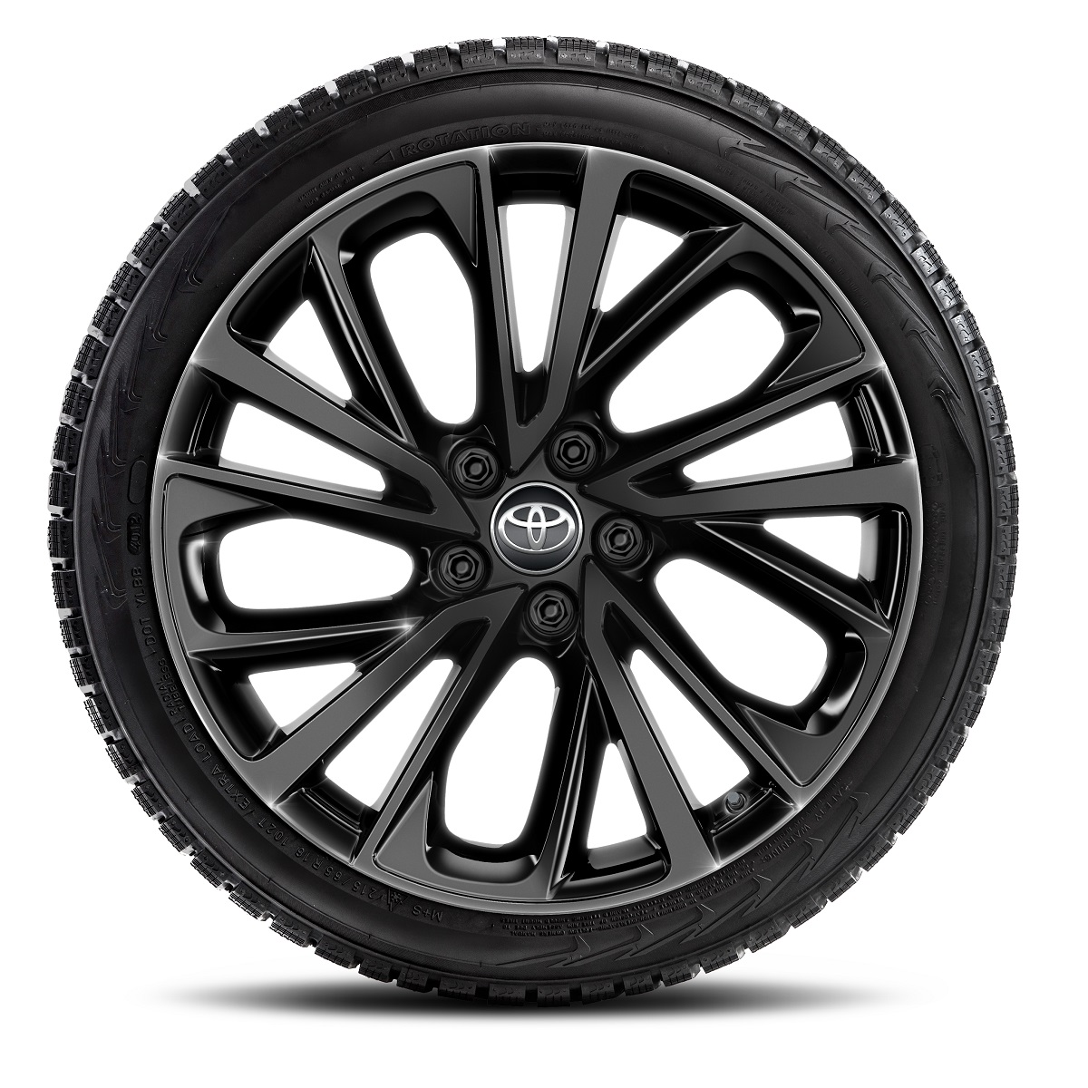 Satz 19" Winterkompletträder schwarz, mit CONTINENTAL Winterreifen