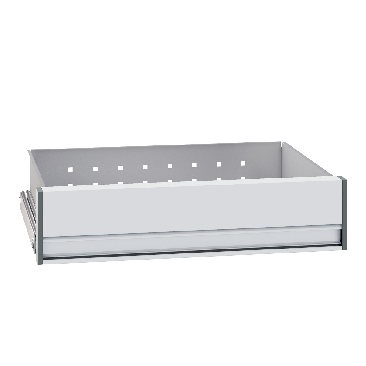 Schublade 556 mm breit, 120 mm hoch, 330 mm tief, mit maximal 40 kg belastbar, L1 Schublade 556 mm breit, 120 mm hoch, 330 mm tief, mit maximal 40 kg belastbar, L1