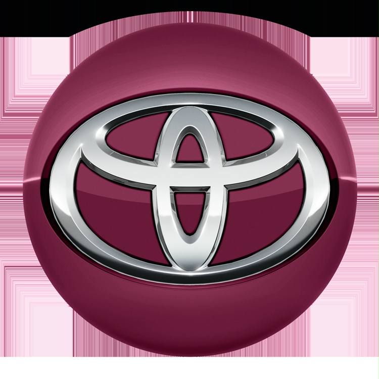Nabenkappe, magenta 9AC mit geprägtem Toyota Logo Nabenkappe, magenta 9AC mit geprägtem Toyota Logo