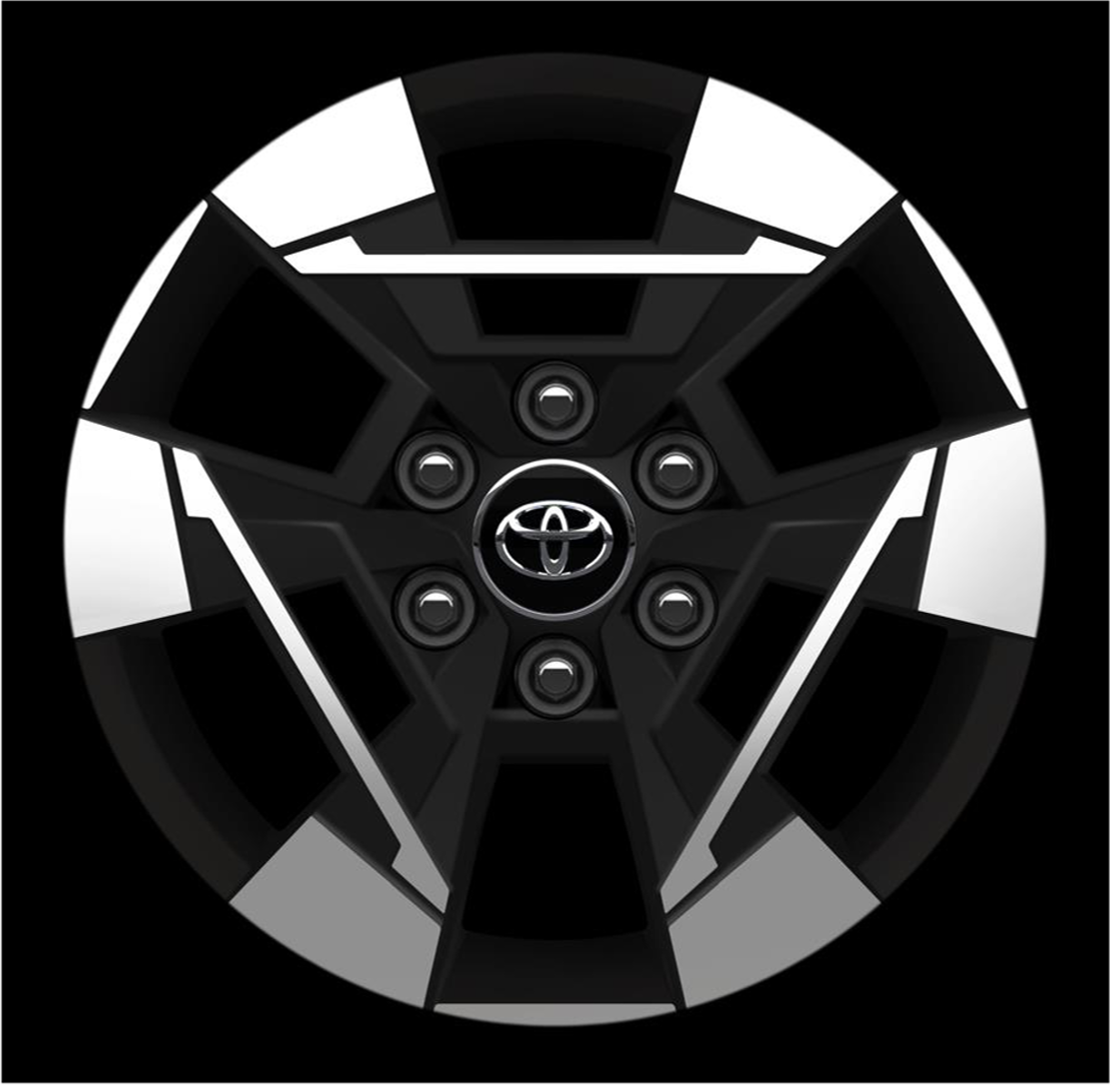 Toyota Original 18-Zoll-Leichtmetallfelge, 6-Speichen schwarz-matt