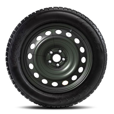 17" Stahl-Winterkomplettradsatz mit Semperit Speed Grip 5