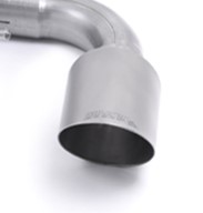 Zwei Endrohre aus Titanium gebürstet (für Milltek-Schalldämpfer-Anlage) Zwei Endrohre aus Titanium gebürstet (für Milltek-Schalldämpfer-Anlage)