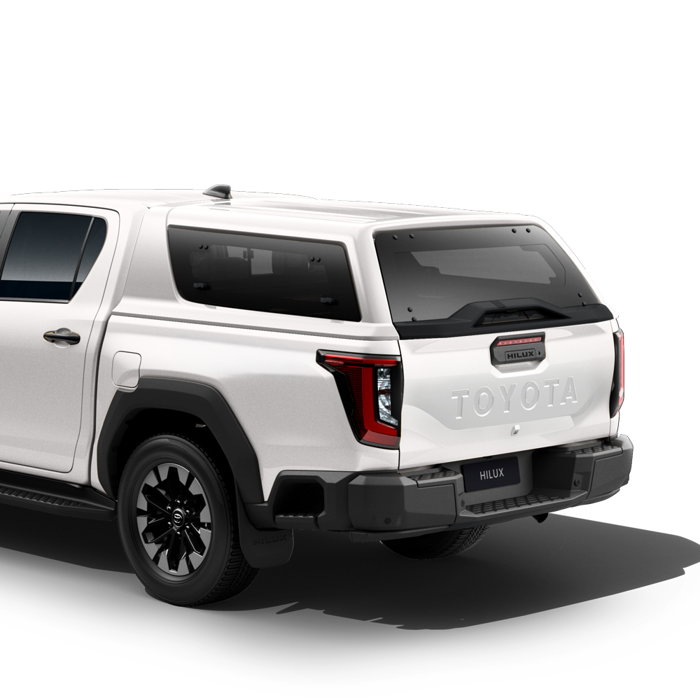 Hardtop, Kunststoff, in Wagenfarbe Super White (040) lackiert, mit seitlichen Ausstellfenstern
