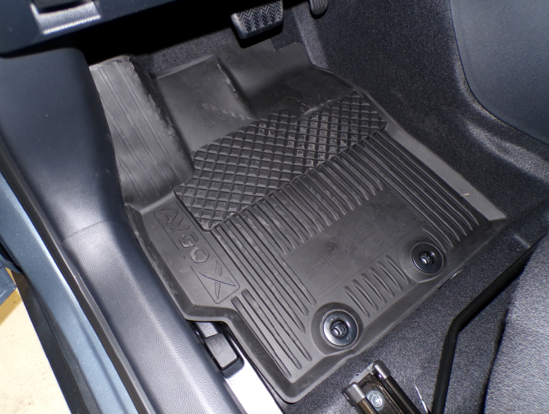 Fußmatten Gummi, Schwarz, vorn & hinten