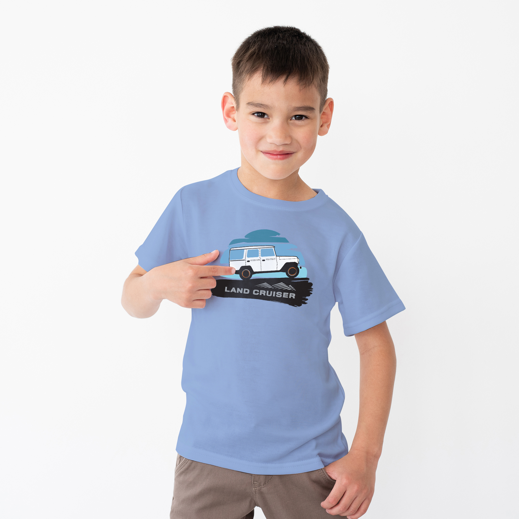 BLAUES KINDER-T-SHIRT (6-8 years)
