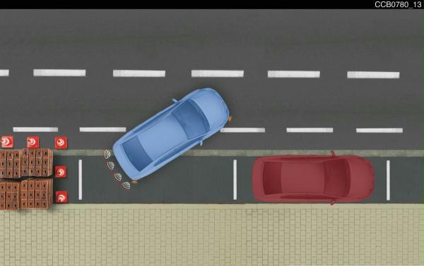 Einparkhilfe Fahrzeugheck (Einpakrsensoren müssen dazu bestellt werden) Einparkhilfe Fahrzeugheck (Einpakrsensoren müssen dazu bestellt werden)