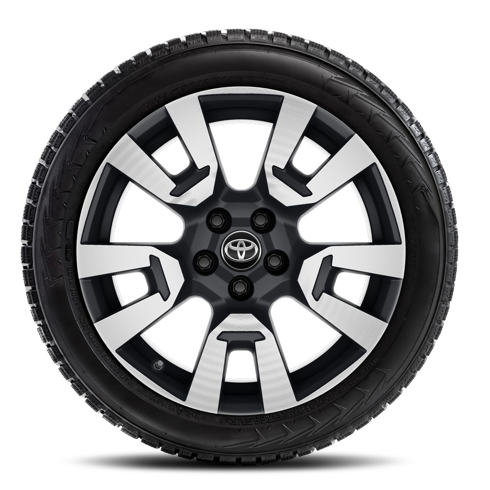 Satz 18" Winterkompletträder mattschwarz glanzgedreht, mit CONTINENTAL Winterreifen
