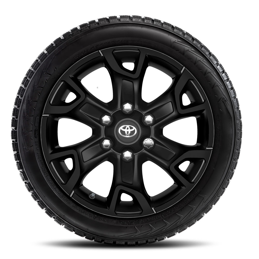 18" Leichtmetall - Winterkomplettradsatz, 6 Speichen schwarz matt, mit Continental WinterContact TS 870 P