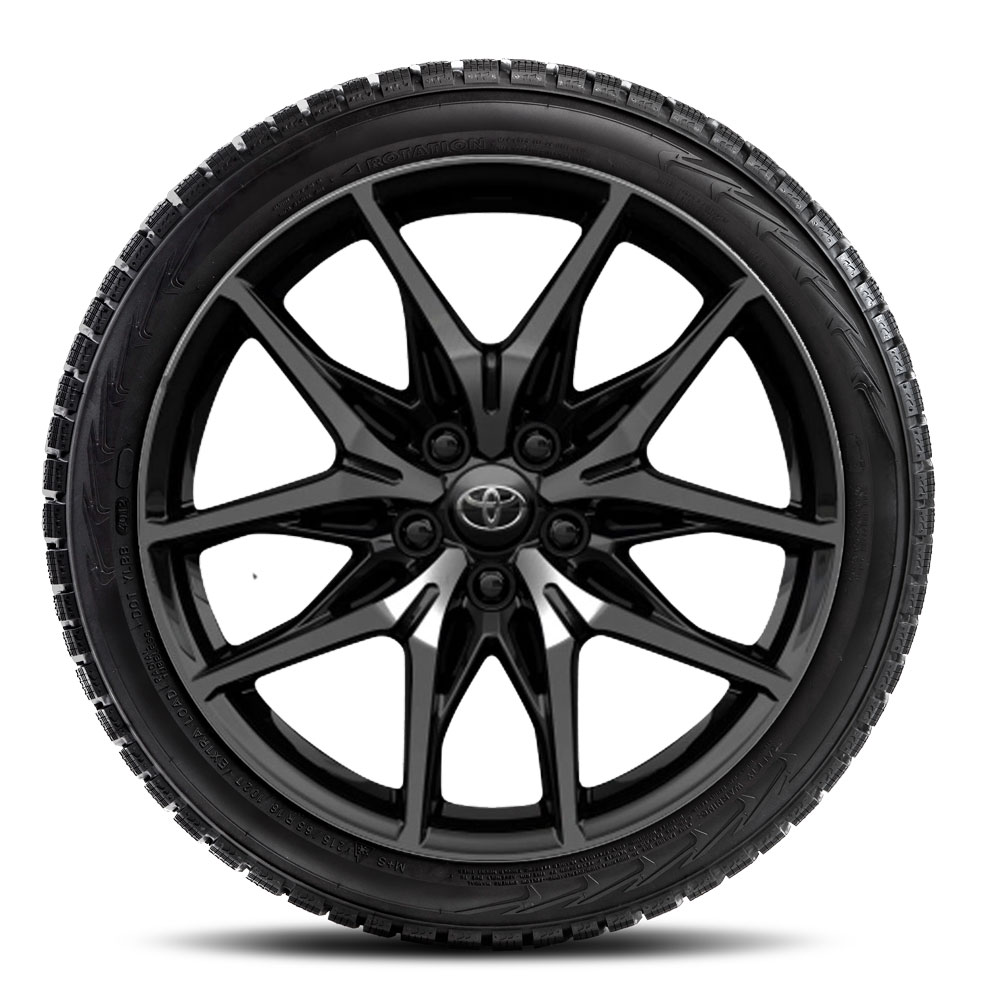 Toyota Original 19-Zoll-Leichtmetallfelge, 5-Doppelspeichendesign, in schwarz glänzend und anthrazit