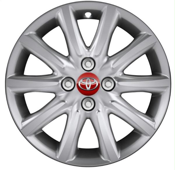Leichtmetallfelge, 10-Speichen Design, 4,5J x 15, silber Leichtmetallfelge, 10-Speichen Design, 4,5J x 15, silber