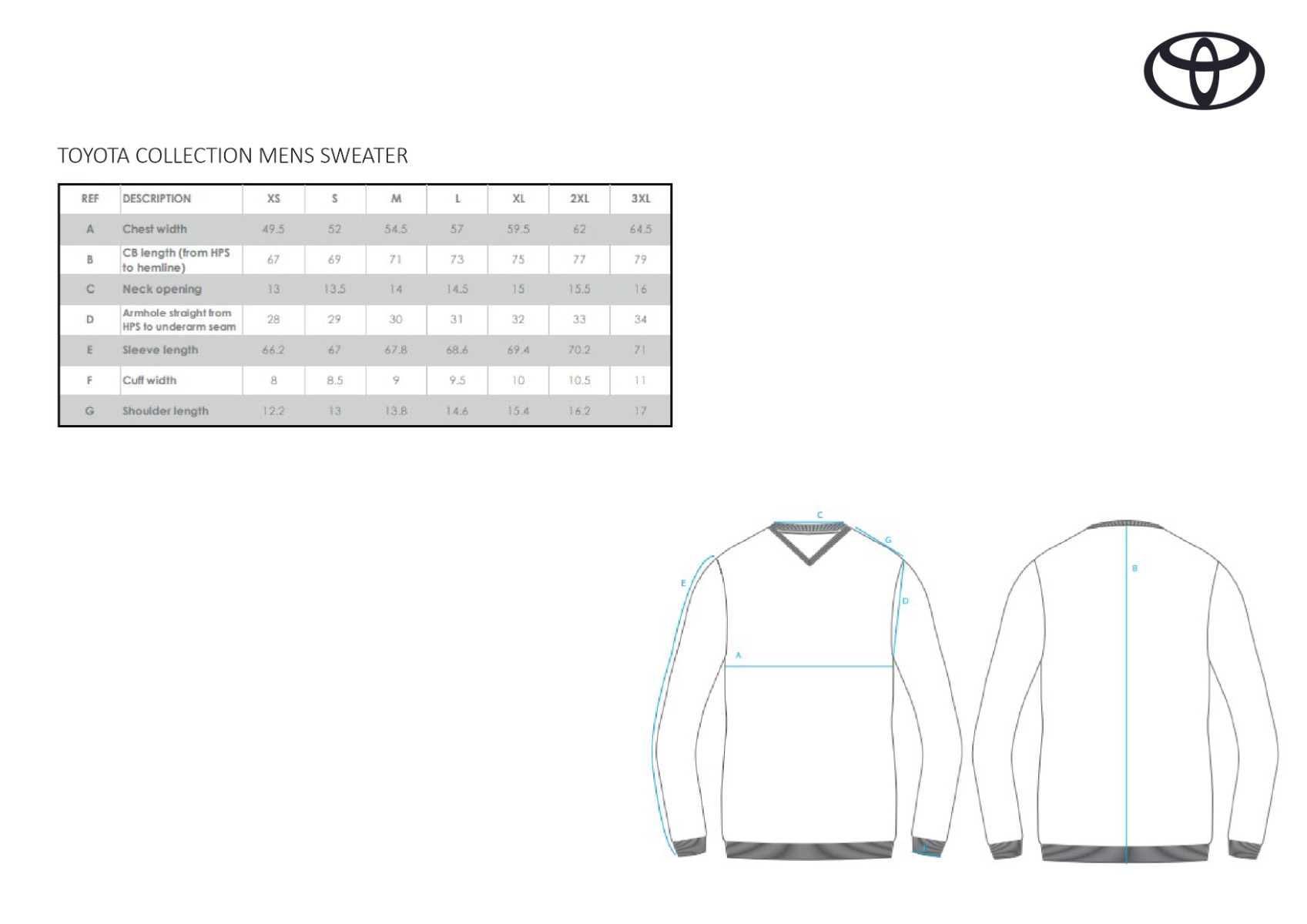 TOYOTA COLLECTION MENS SWEATER (XL)