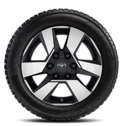 Toyota Original 17-Zoll-Leichtmetallfelge, 6-Speichen schwarz-oberflächenpoliert