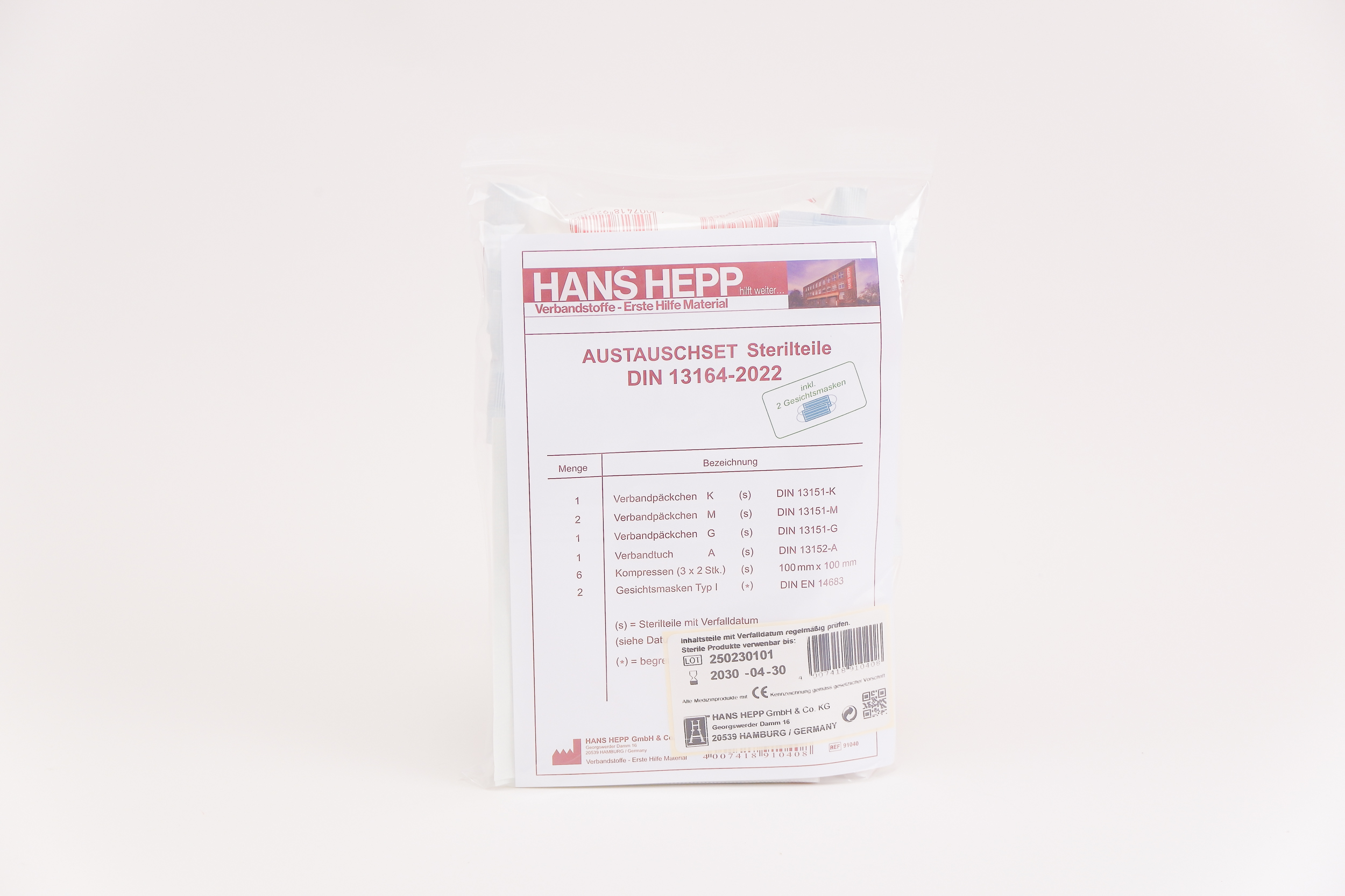 Austauschset "BASIC" - Sterilteile für Füllung DIN 13164 / 24er Pack