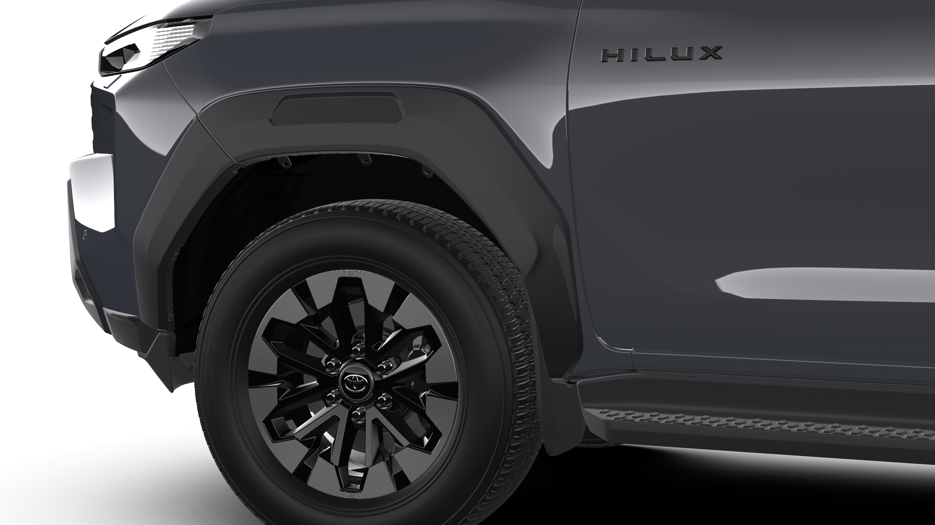 Kotflügel-Verbreiterung mit schwarzen Einlagen