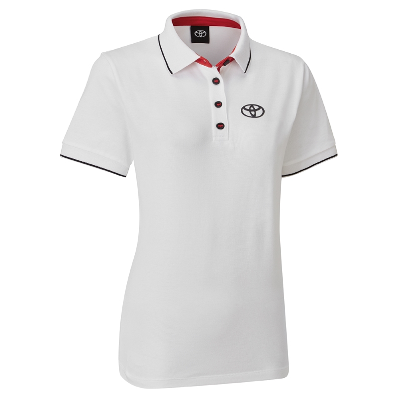 TOYOTA COLLECTION LADIES WHITE POLO SHIRT (XL)