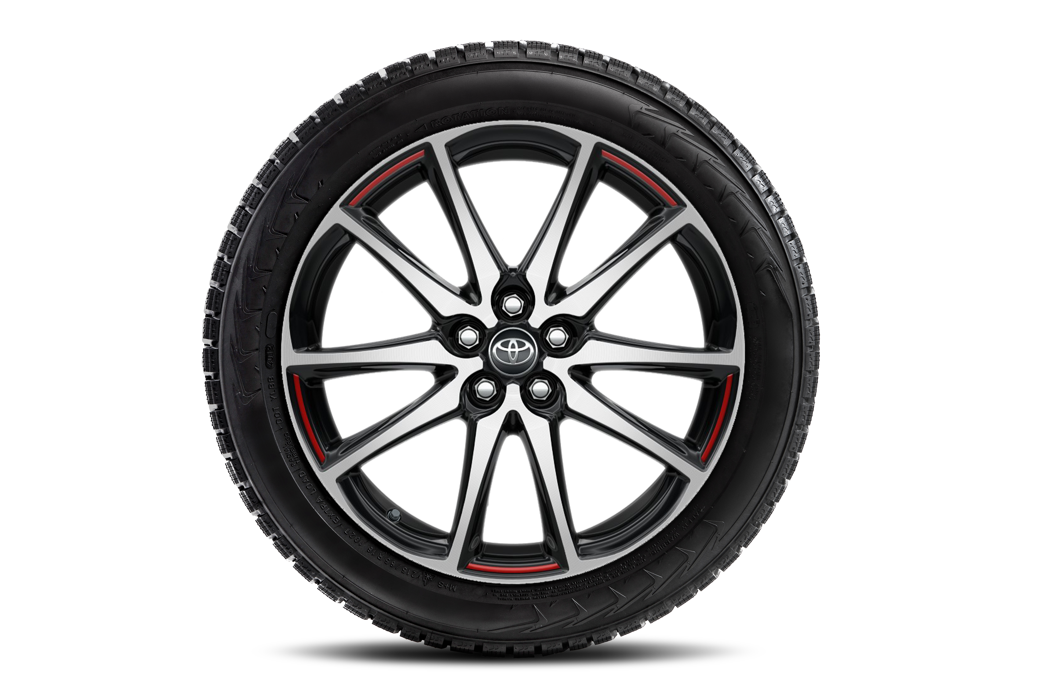 18" Leichtmetall-Winterkomplettradsatz, 5 Doppelspeichen-Design in Schwarz frontpoliert mit Semperit Speed Grip 5