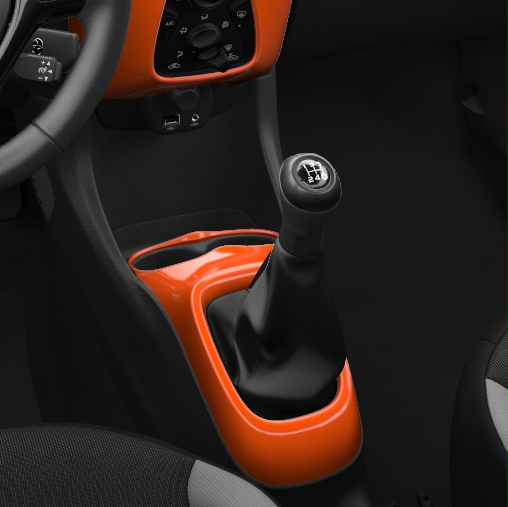 Schaltkulissen-Umrandung, orange 4W5 Schaltkulissen-Umrandung, orange 4W5