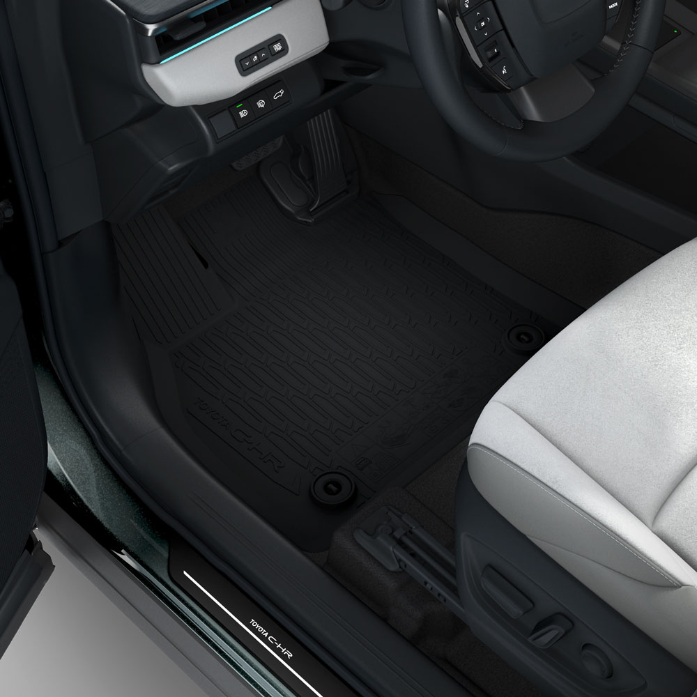 Fußmatten, Gummi, ind Schwarz, Satz vorn und hinten