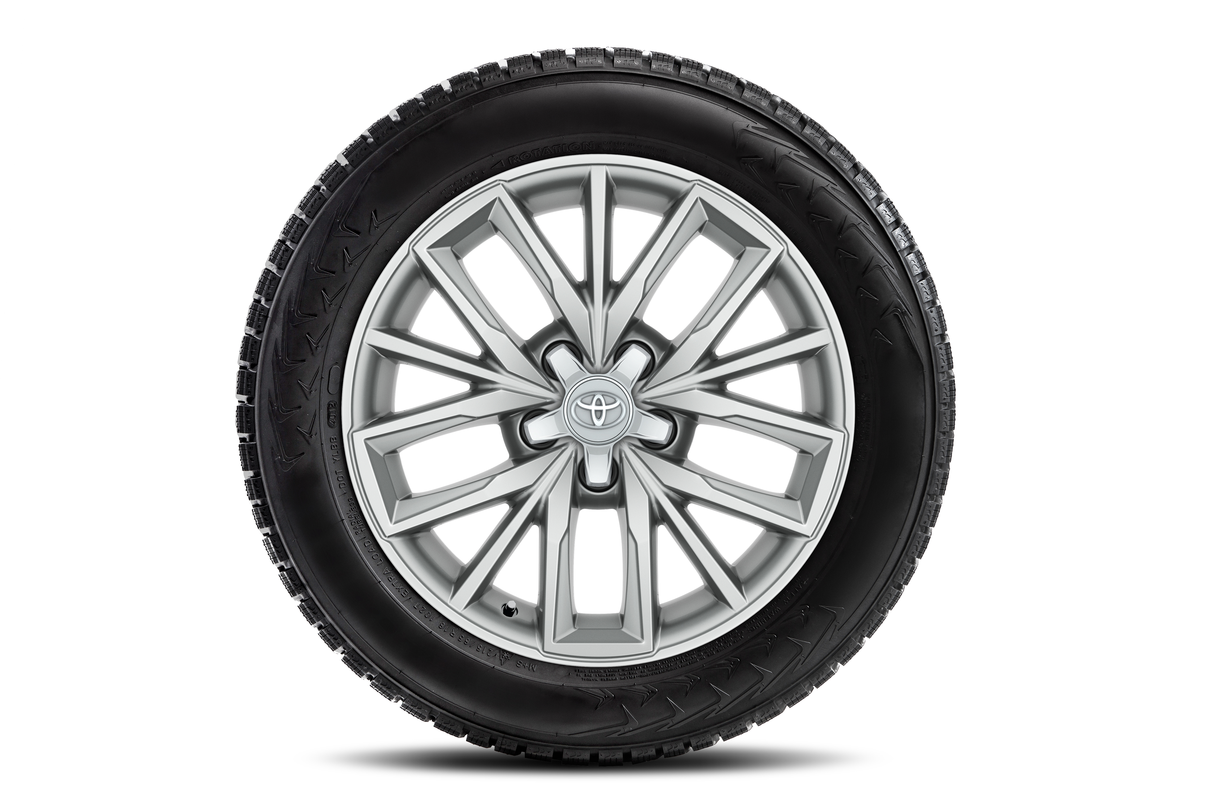 17" Leichtmetall-Winterkomplettradsatz, 5-Doppelspeichen-Design in Silber mit Bridgestone Blizzak 6