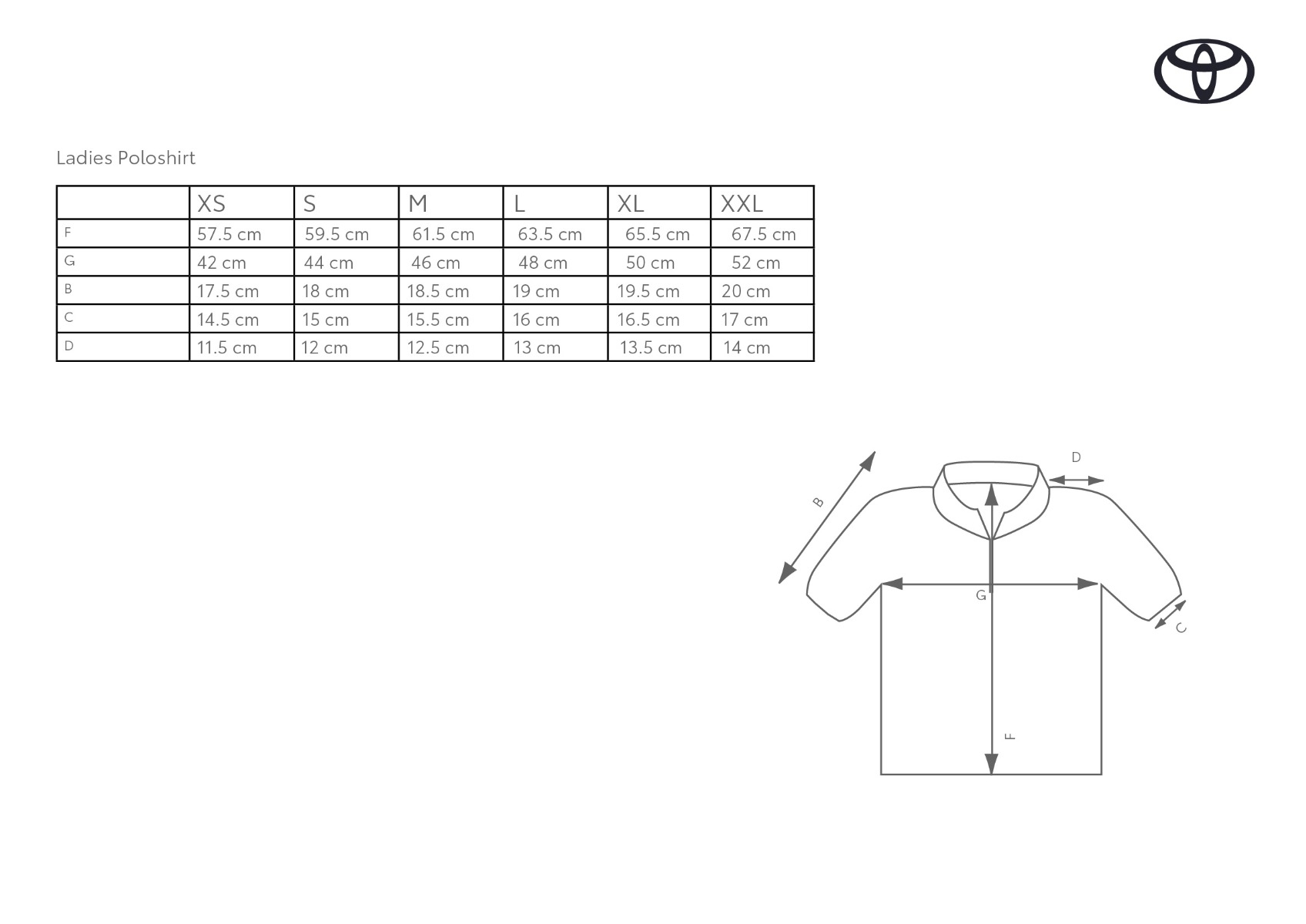 TOYOTA COLLECTION LADIES WHITE POLO SHIRT (L)