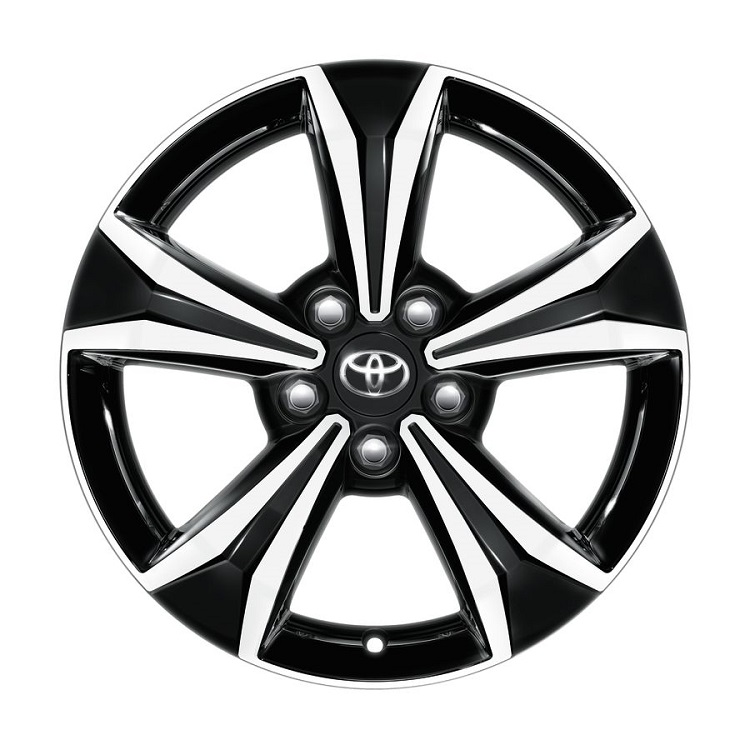 Leichtmetallfelge 17 Zoll, schwarz oberflächenpoliert, 5-Speichen-Design Leichtmetallfelge 17 Zoll, schwarz oberflächenpoliert, 5-Speichen-Design