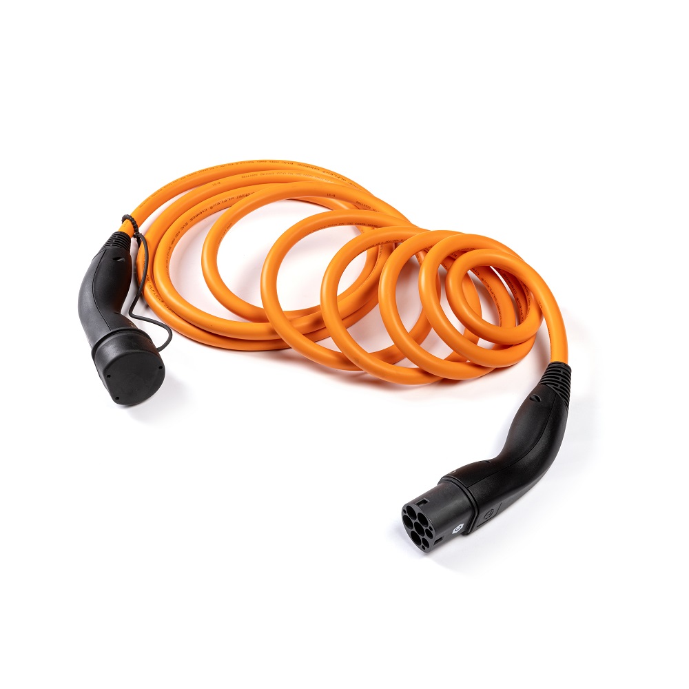 Ladekabel 5m, Spiralfunktion, Typ 2 (Mode 3 für Wallboxanschluss) - 32 Ampere, Toyota gebranded Ladekabel 5m, Spiralfunktion, Typ 2 (Mode 3 für Wallboxanschluss) - 32 Ampere, Toyota gebranded