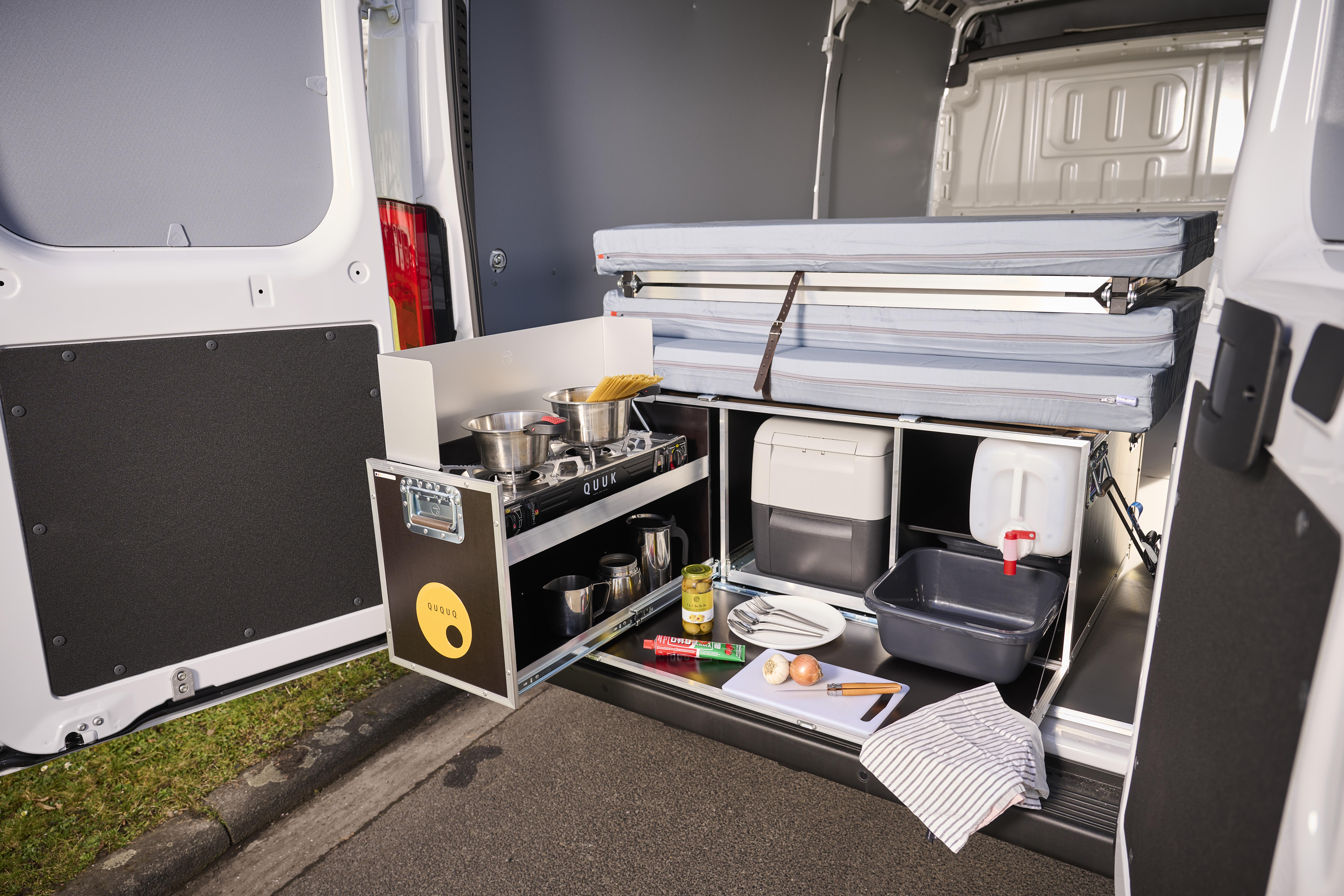 QUQUQ Camping-Box ohne Kühlbox-Auszug Proace Max