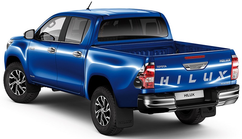 Hilux Schriftzug für die Heckklappe (1 Stück), in silber (1E7)