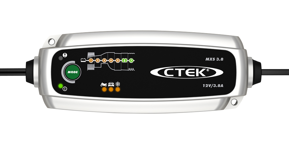 CTEK MXS 3.8, Automatisches Erhaltungsladegerät für Auto- und Motorradbatterien, 12V, VPE: 5 Stück