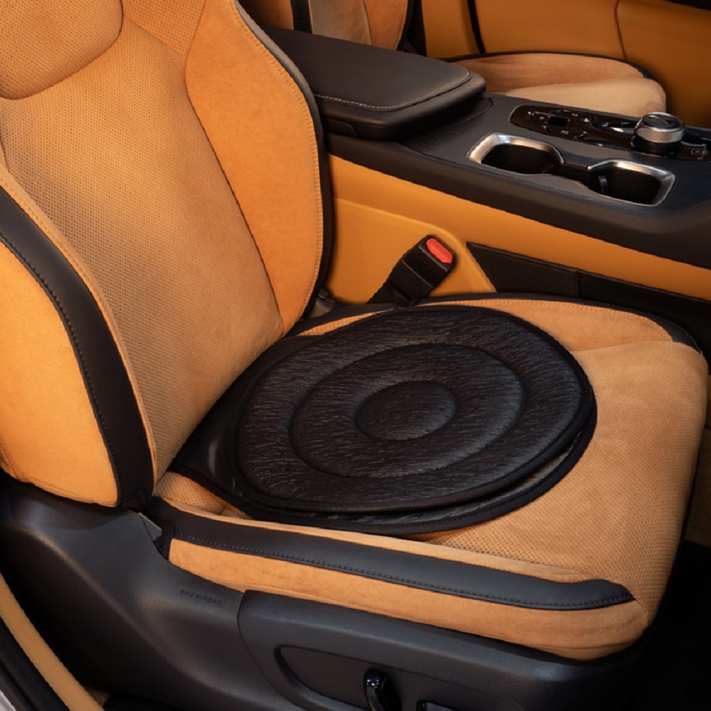 Sitzkissen, drehbar, für Vorder- oder Rücksitze Sitzkissen, drehbar, für Vorder- oder Rücksitze