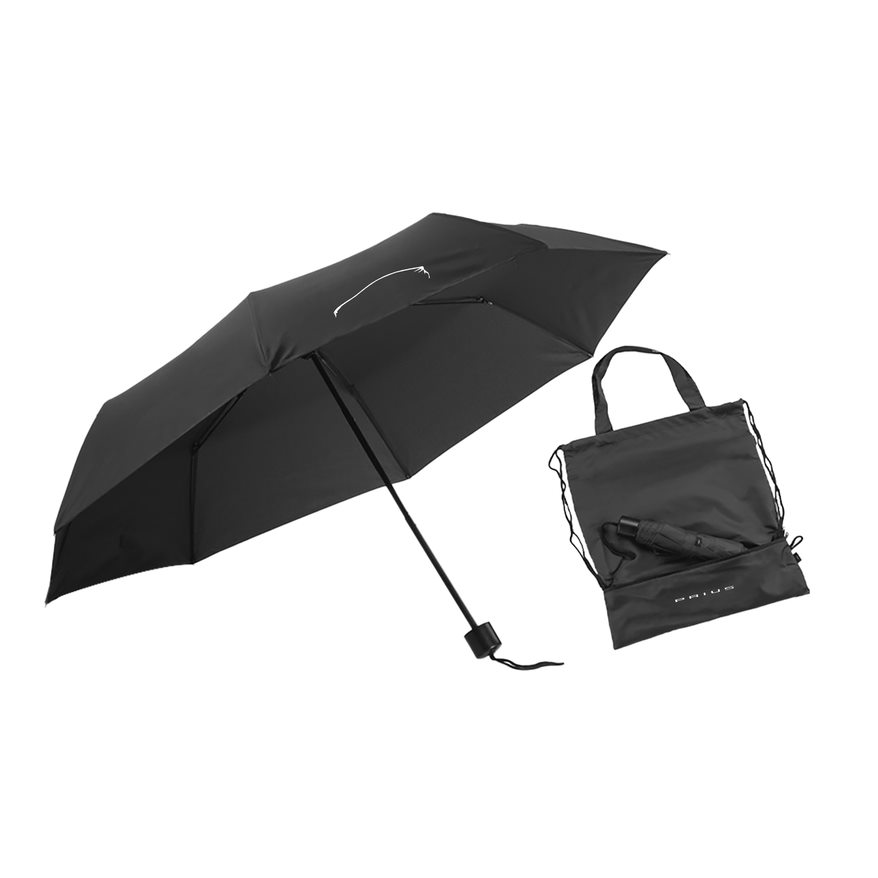 2-IN-1-KORDELZUG-BEUTEL MIT REGENSCHIRM