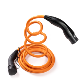 Ladekabel 5m, Spiralfunktion, Typ 2 (Mode 3 für Wallboxanschluss) - 32 Ampere, Toyota gebranded