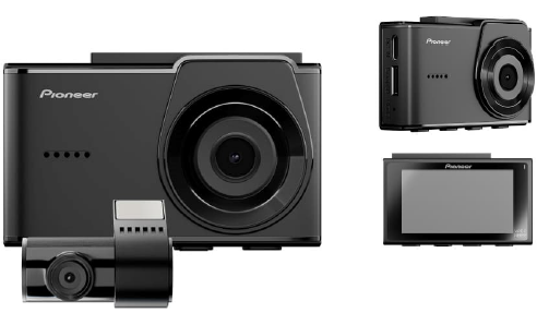 Komplettset Dashcam Pioneer VREC-H520DC 2K (Front+Heck)