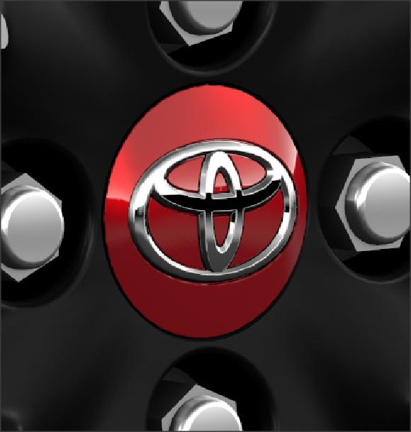 Nabenkappe, vulcanorot 3P0 mit geprägtem Toyota Logo Nabenkappe, vulcanorot 3P0 mit geprägtem Toyota Logo